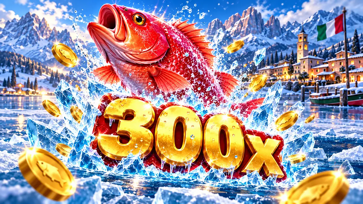 Round bonus Huge Reds di Ice Fishing con moltiplicatore 300x